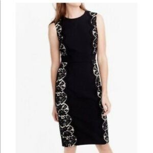 NWT Jcrew cocktail dress with lace insert